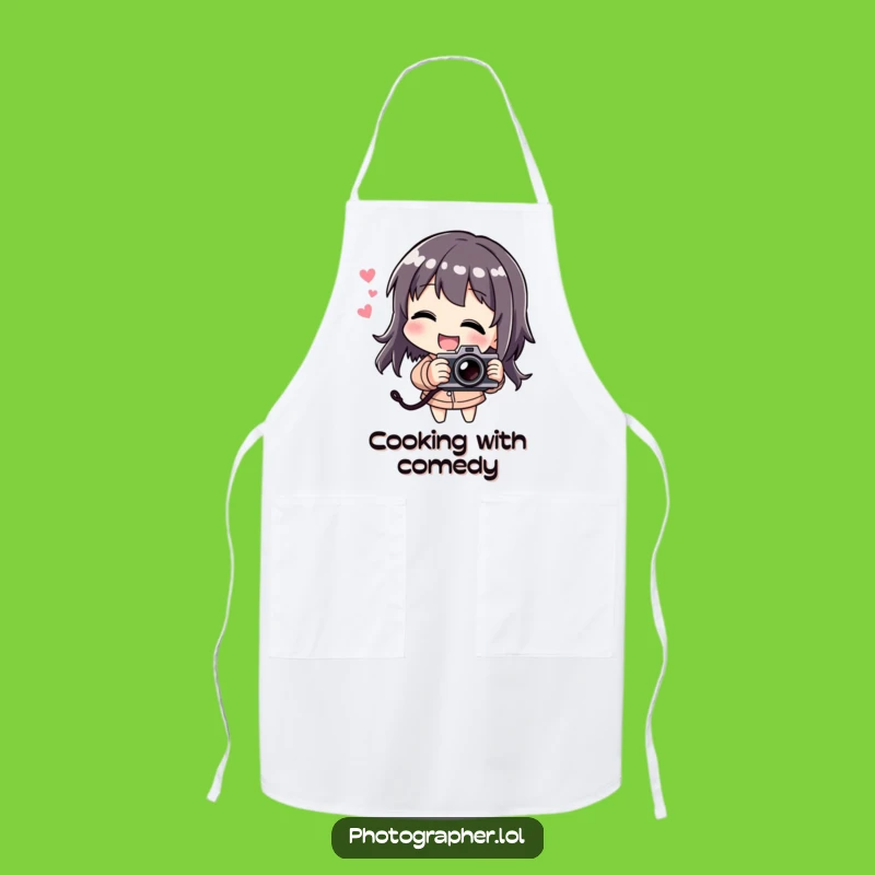 Funny Laughing Camera Apron: Cook and Capture with Glee