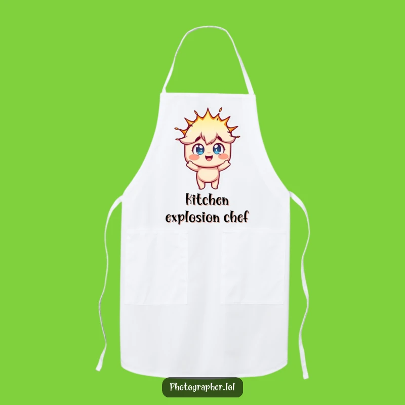 Funny Photographer Apron: Flash Bulb Studio Wear, Creative Fun Gift