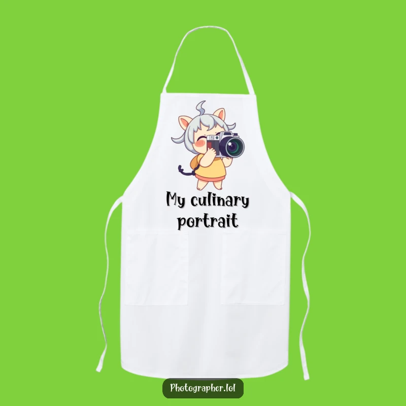 Funny Photographer Apron: Kitchen Snapshots, Humorous Funny Gift for Cooks