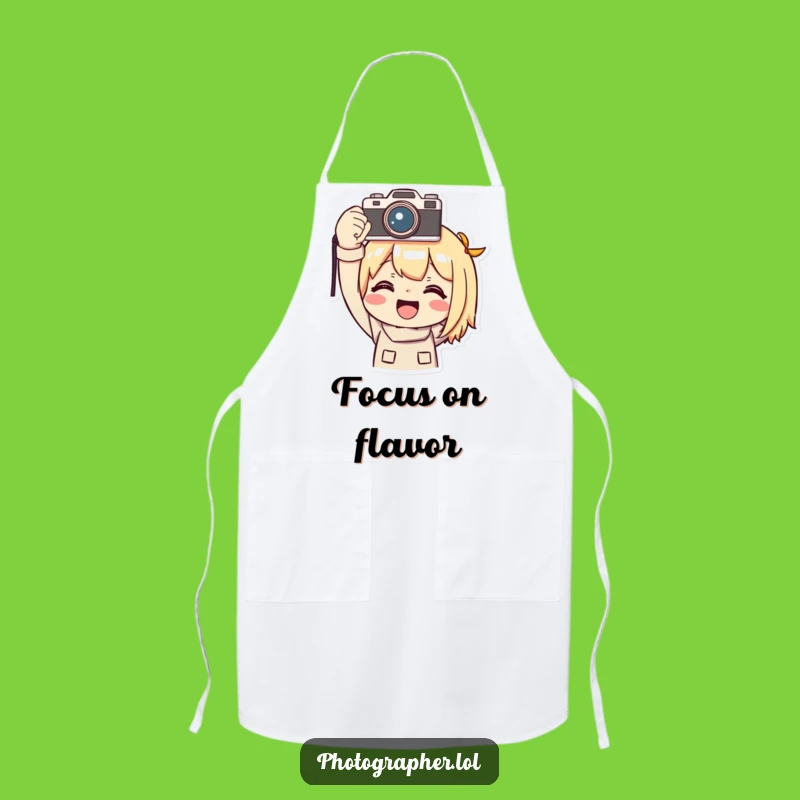 Funny Photographer Apron: Triumphant Chef Style - Hilarious Kitchen Gift