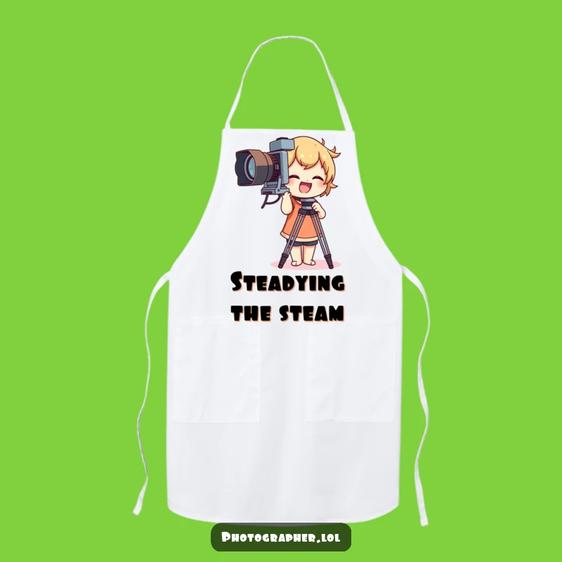 Funny Vintage Camera Tripod Apron: Hilarious Chef's Gear for Photo Fans