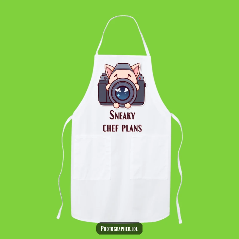 Funny Sneaky Cook Apron: Mischievous Lens Fun, Perfect Chef Gift
