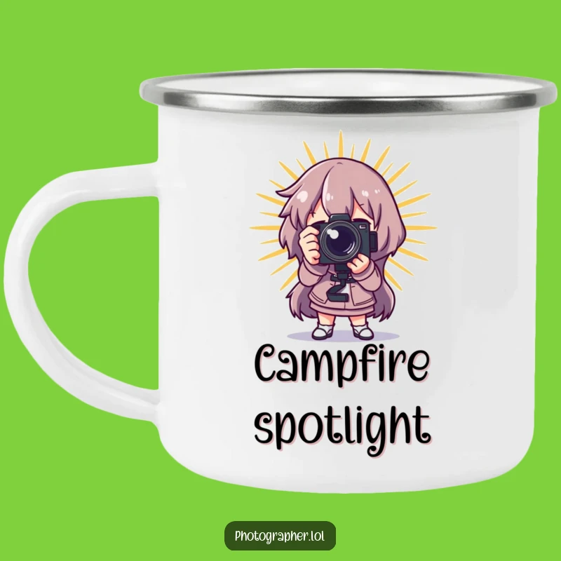 Funny Dramatic Photographer Camping Mug: Star Power - Hilarious Outdoor Gift