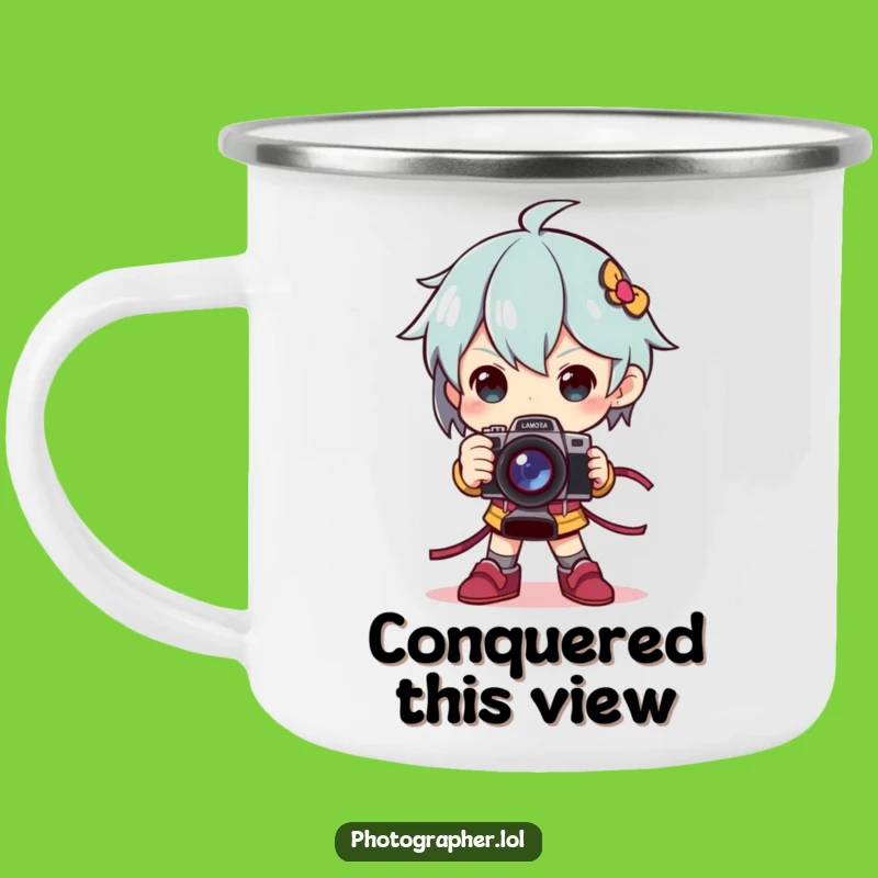 Funny Trophy Camping Mug: Dramatic Pose Adventure, Gift