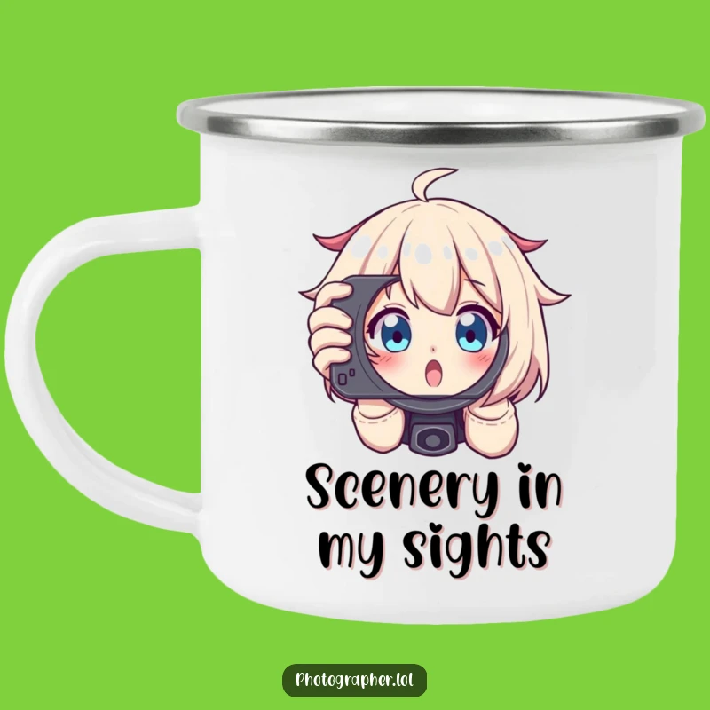 Funny Photographer Viewfinder Camping Mug: Hilarious Outdoor Shooting Mug