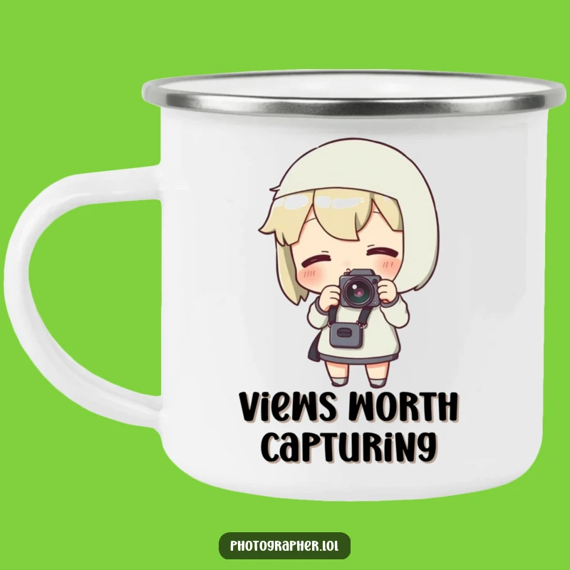 Funny Photographer Camping Mug: Durable Camera Drinkware, Adventure Gift