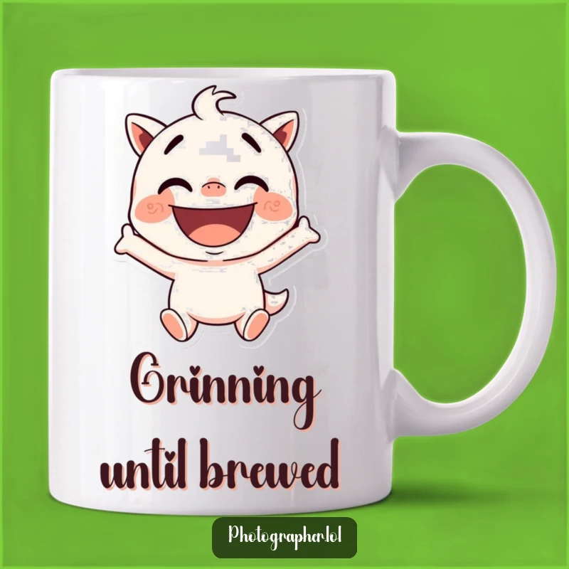 Funny Silly Pose Mug: Excited Grin Character, Perfect Gift for Fun Lovers