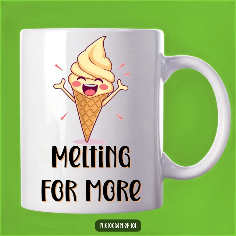 Funny Ice Cream Pose Mug: Strike a Pose with Your Favorite Treat!