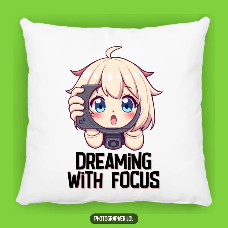 Funny Photographer Viewfinder Pillow: Comfy and Comical Decor for Camera Fans