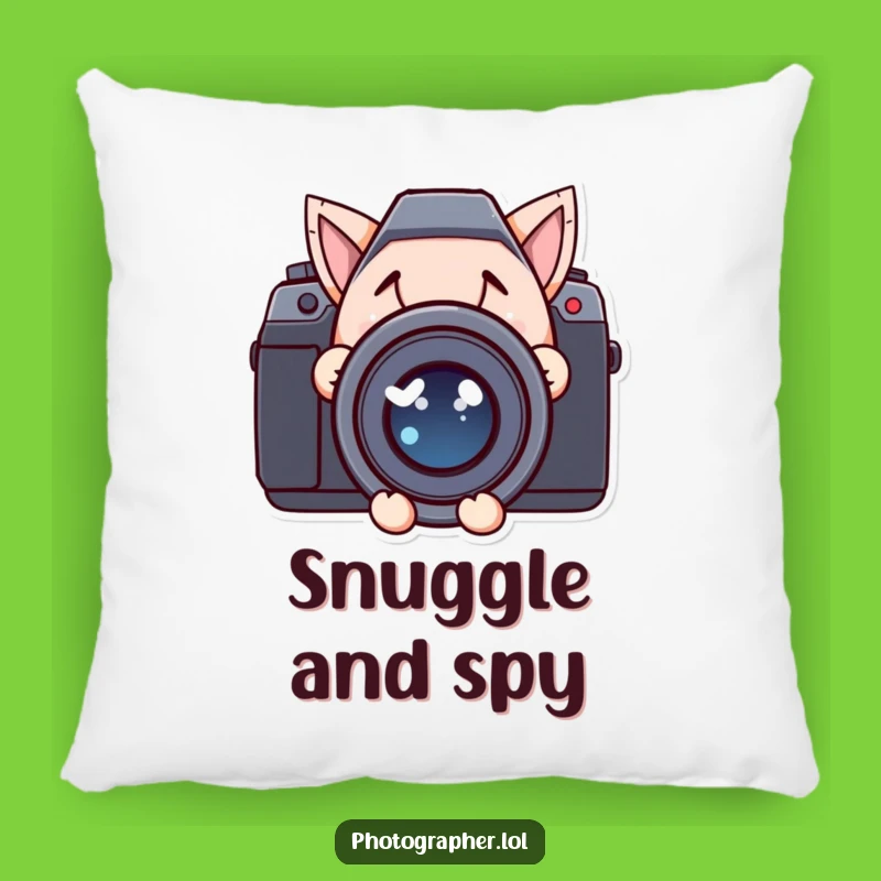 Funny Mischief Pillow: Lens Peek Comfort, Cozy Humorous Gift