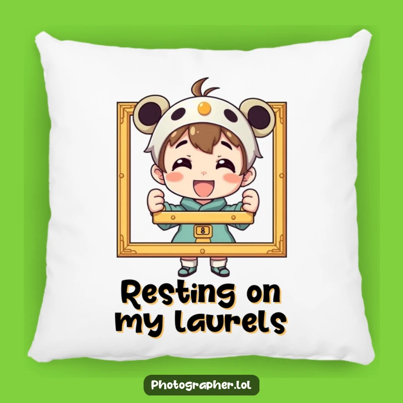 Funny Photographer's Pillow: Rest on Your Laurels with Pride