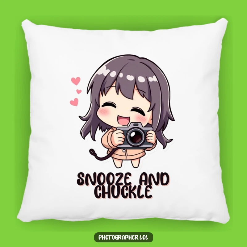 Comfy Funny Laughing Photographer Pillow: Snuggle with Smiles
