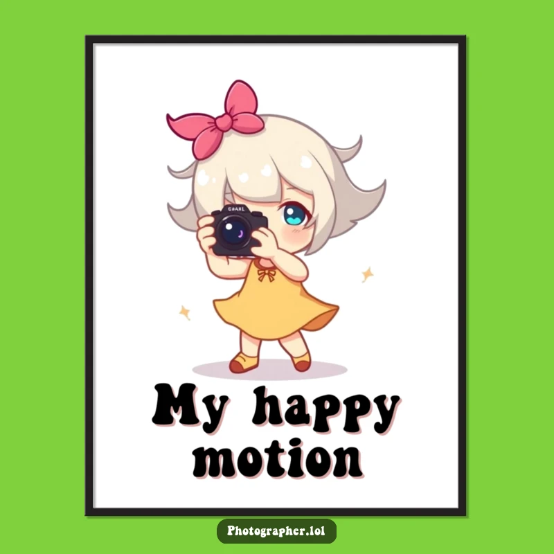 Funny Dancing Photographer Digital Art: Instantly Hilarious Decor