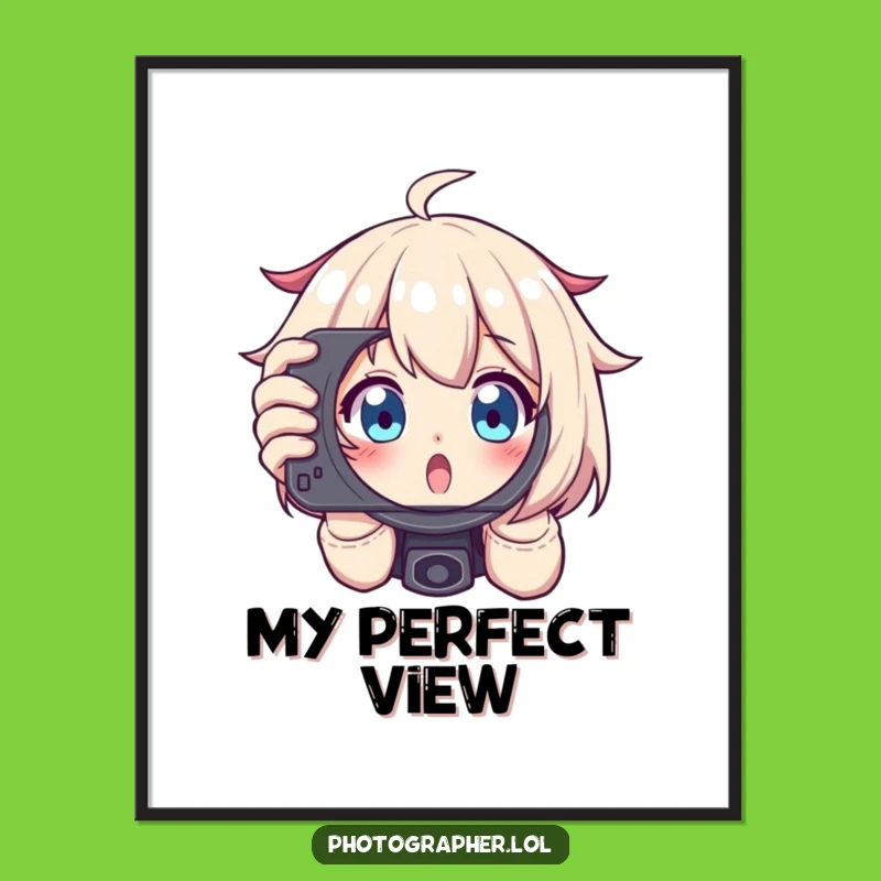 Funny Photographer Viewfinder Digital Art: Instantly Hilarious Decor