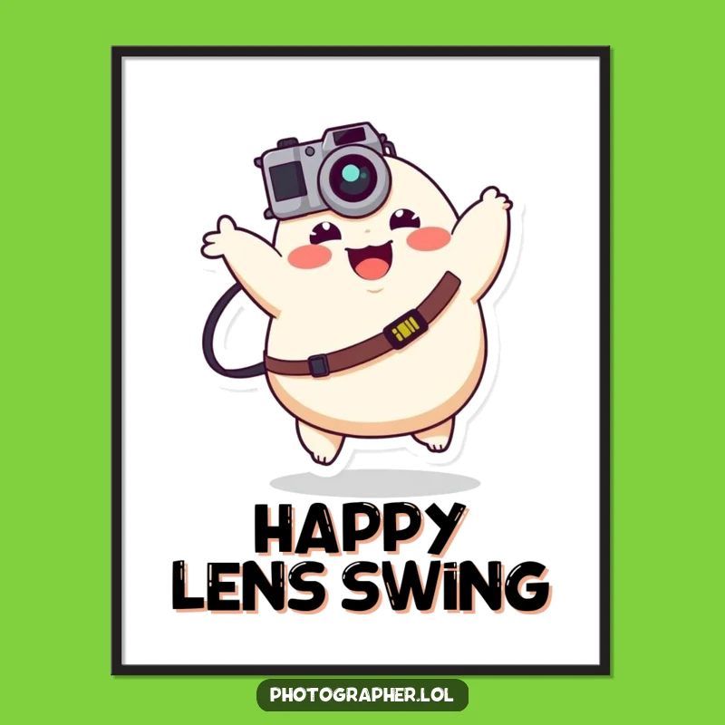 Funny Happy Photographer Digital Art - Instant Joyful Decor!