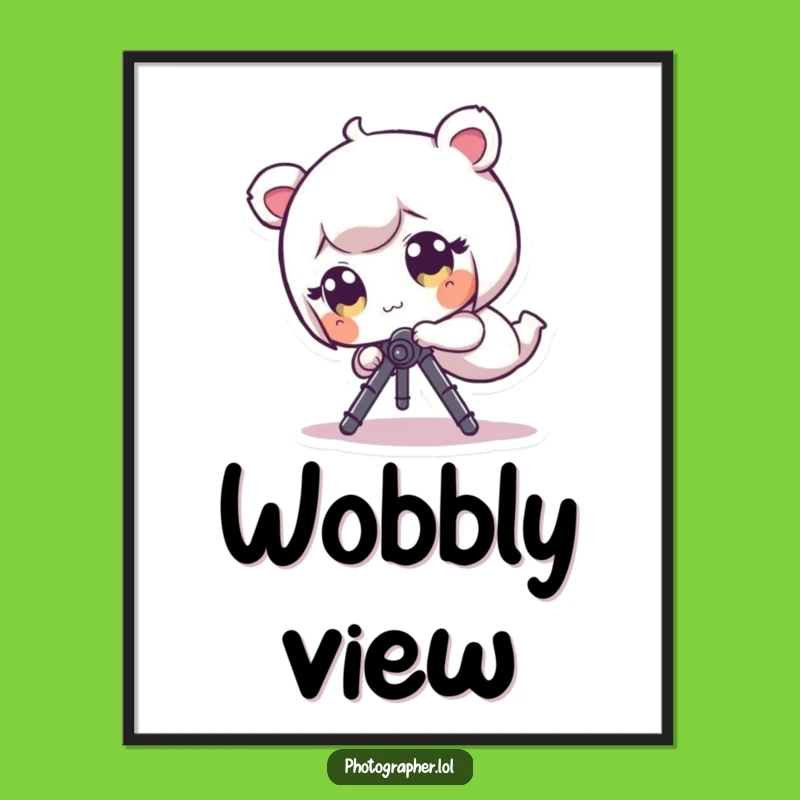 Funny Tripped Photographer Digital Art: Hilarious Artwork of Character Tumbling, Instant Funny Gift!