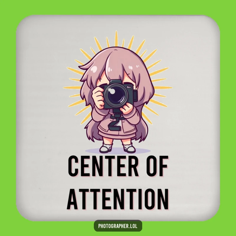 Funny Dramatic Photographer Coaster: Starburst Protection - Hilarious Tabletop Gift