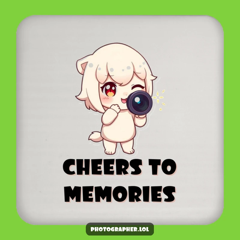 Funny Wink Camera Coasters: Protect Surfaces with Photographic Humor!