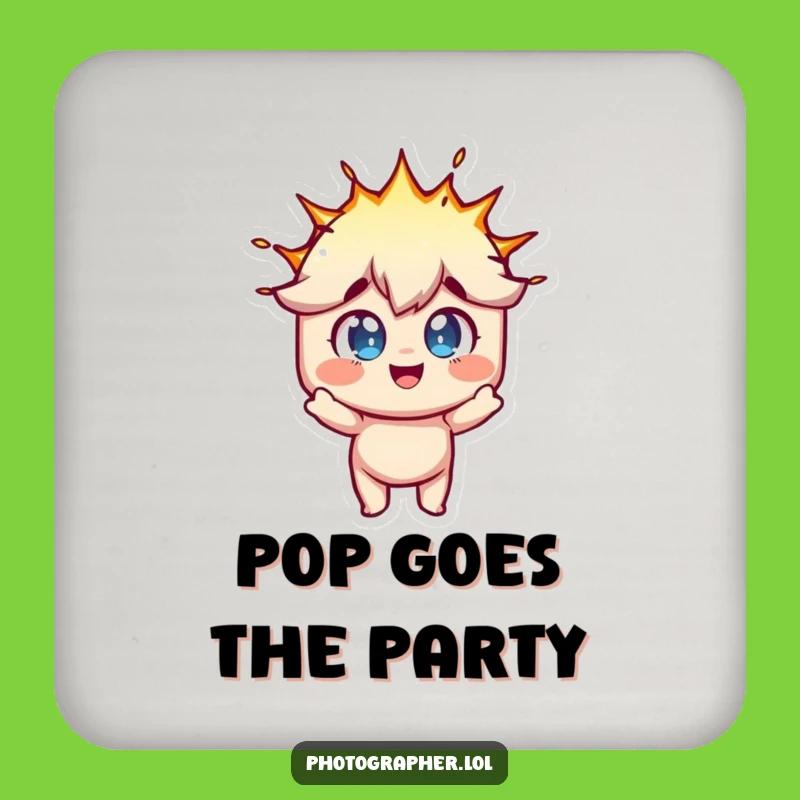 Funny Photographer Coaster: Flash Bulb Protector, Fun Moment Gift