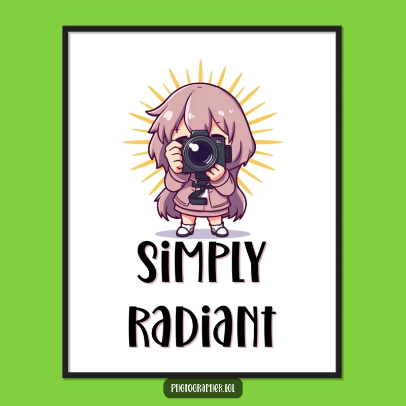 Funny Dramatic Photographer Poster: Starburst Art Print - Hilarious Decor Gift