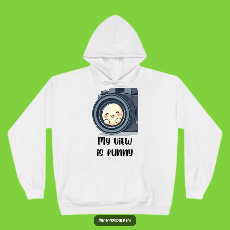 Funny Blob Photographer Hoodie: Giggling Character, Cozy and Hilarious Gift
