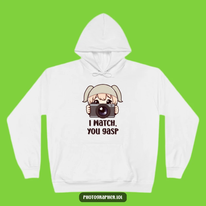 Funny Hoodie: Shy Camera Guy, Cozy Gift for Photo Enthusiasts