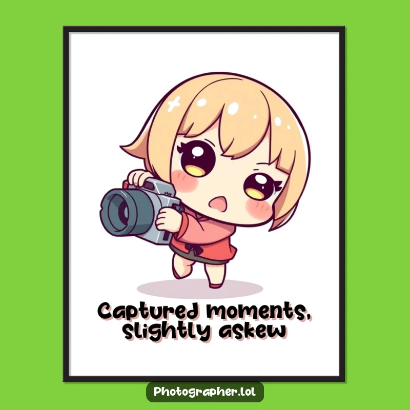 Free Printable Clumsy Photographer Wall Art - Funny Downloadable Decor for Photographers