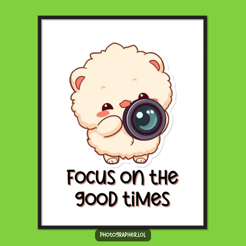 Free Printable Fluffy Wall Art: Camera Ready Funny Downloadable Home Decor