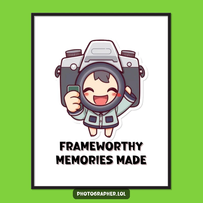 Funny Free Printable Photographer Wall Art: Camera Fun, Humorous Downloadable Decor