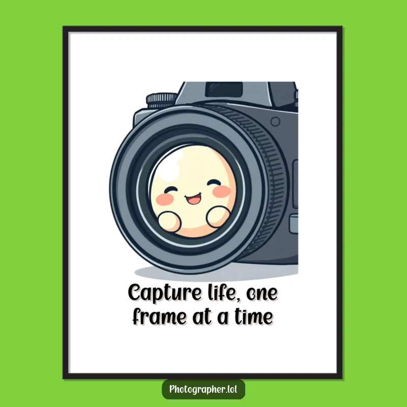 Funny Free Printable Wall Art: Giggling Blob Lens!