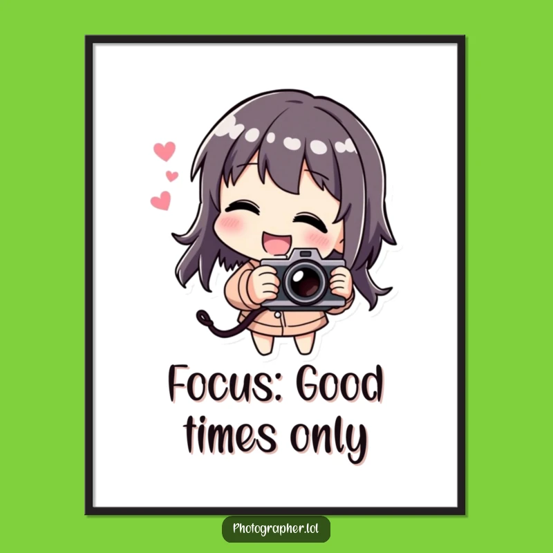 Funny Free Printable Wall Art: Laughing Photographer, Capturing Life's Fun!