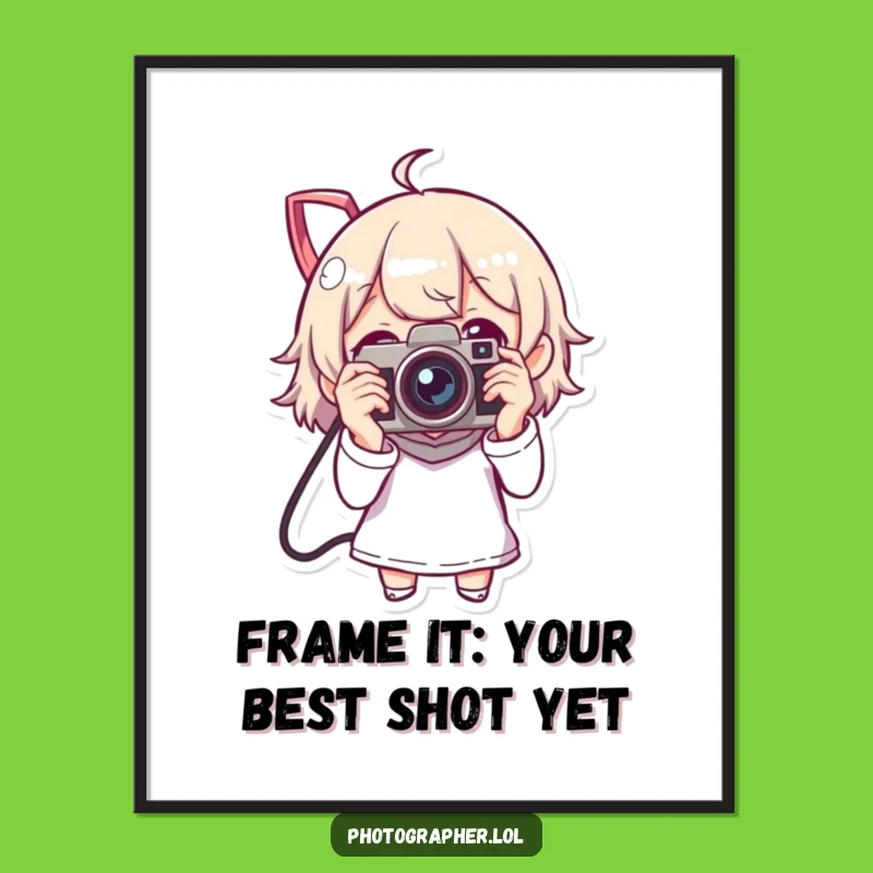 Funny Free Printable Wall Art: Vintage Camera Guy, Capturing Moments in Style