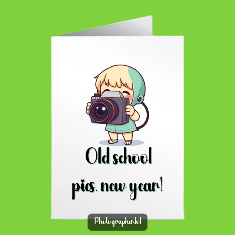 Free Printable Funny Birthday Card: Vintage Camera Character, DIY Downloadable Humor Gift