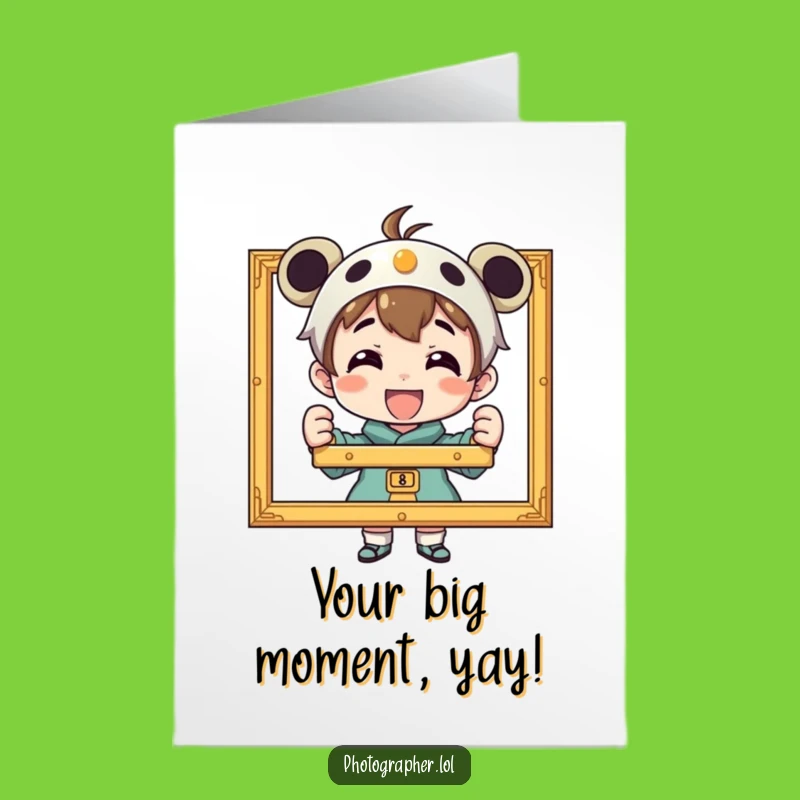 Free Printable Birthday Card: Proud Photographer's Shot, Perfect Downloadable Gift