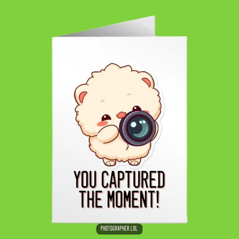 Free Printable Fluffy Congrats Card: Capturing Your Success Funny Downloadable Gift