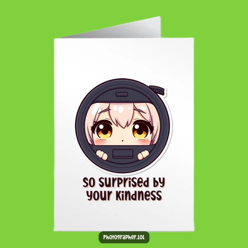 Free Printable Surprise Thank You Card: Stunned Photographer, Heartfelt DIY Downloadable Gift