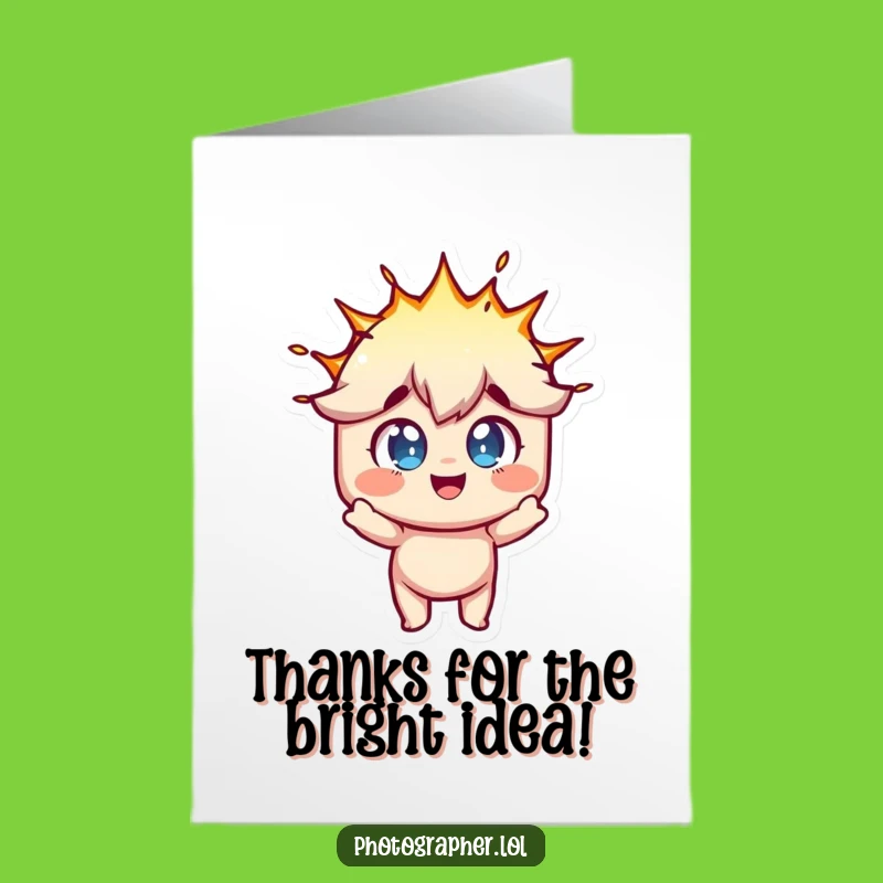 Free Printable Thank You Card: A Flash of Gratitude - Funny Downloadable Gift
