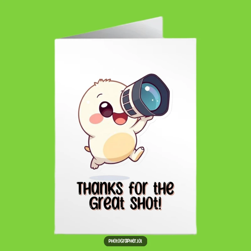 Free Printable Thank You: Photographer Creature!