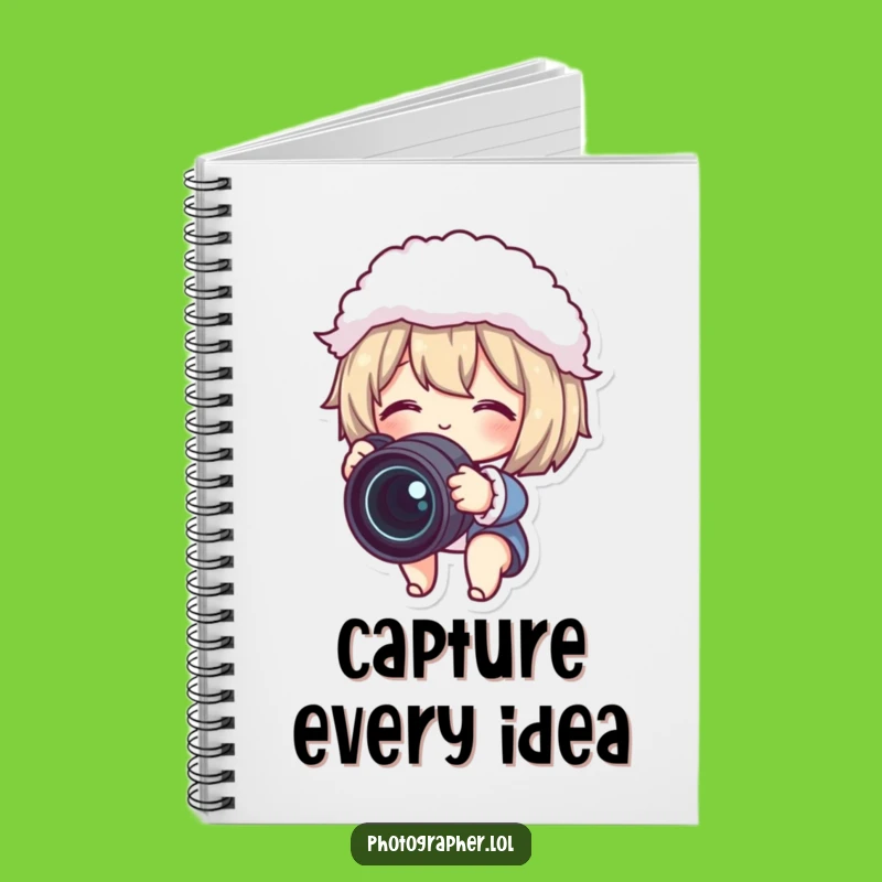 Funny Photographer Character Notebook - For Your Best Shots