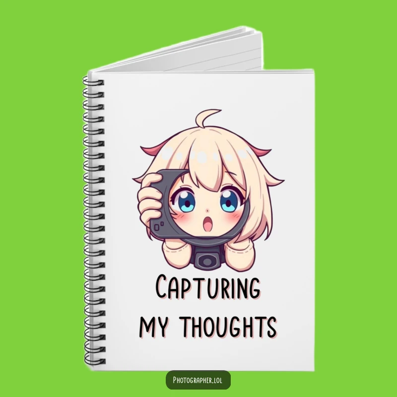 Funny Photographer Viewfinder Notebook: Journal Your Shots and Ideas