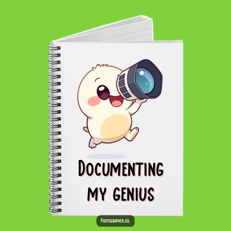 Funny Photographer Creature Notebook: Tiny Character Journal, Great Funny Gift