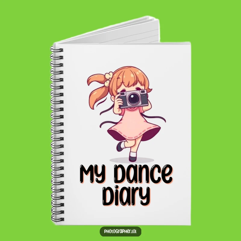 Funny Dancing Photographer Notebook: Capture Ideas With Vintage Camera Flair