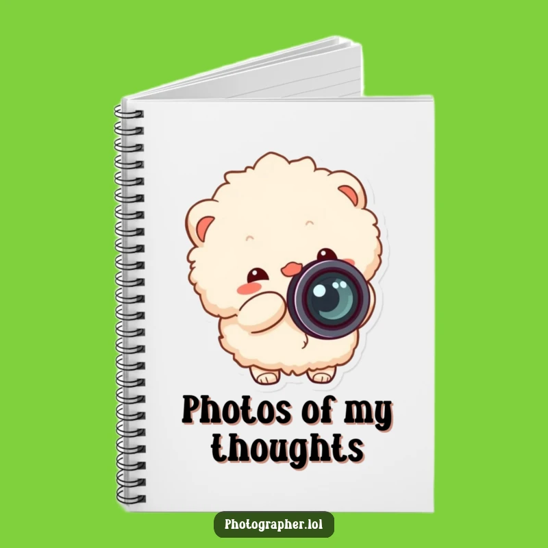Funny Fluffy Photographer Notebook: Capture Ideas with Cheer, Great Gift