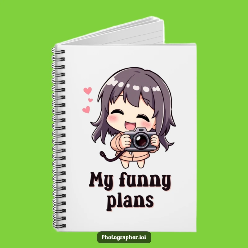 Funny Laughing Photographer Notebook: Jot Down Ideas with Joy