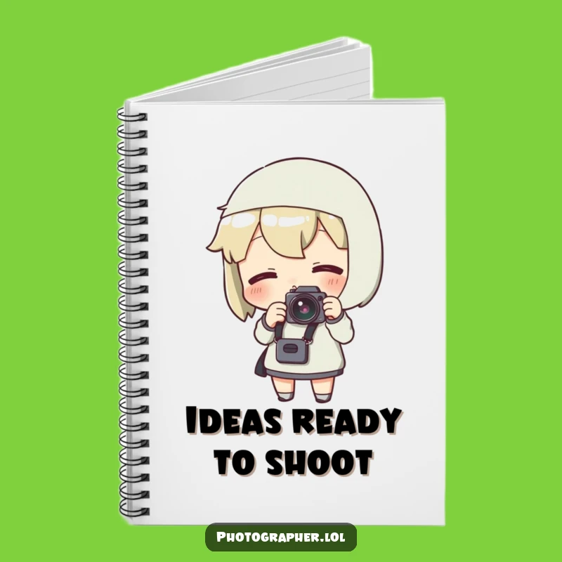 Funny Photographer Notebook: Excited Camera Journal, Shutterbug Gift