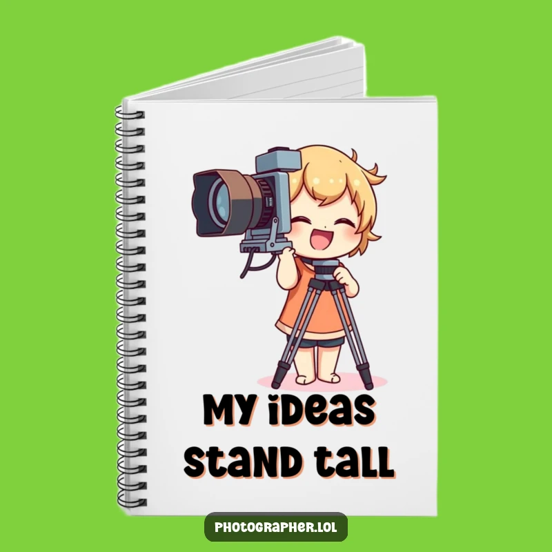 Funny Vintage Camera Tripod Notebook: Journal Your Laughs and Photo Ideas