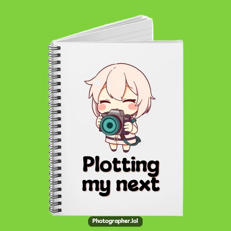 Funny Winking Photographer Notebook: Capture Ideas with a Grin