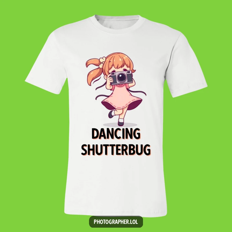Funny Dancing Photographer T-Shirt: Groove With Your Vintage Camera In Style