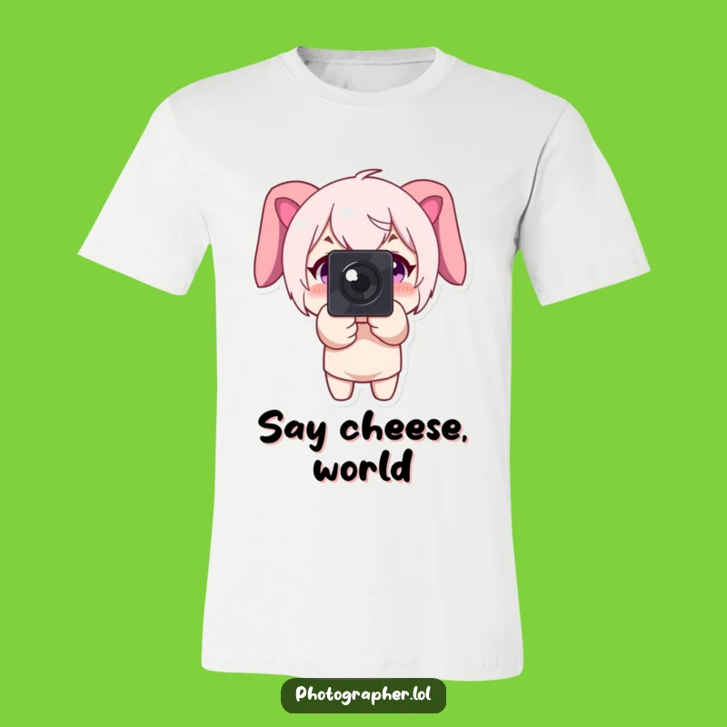 Funny Photographer T-Shirt: Big Smile Camera Tee, Capture Joy Gift