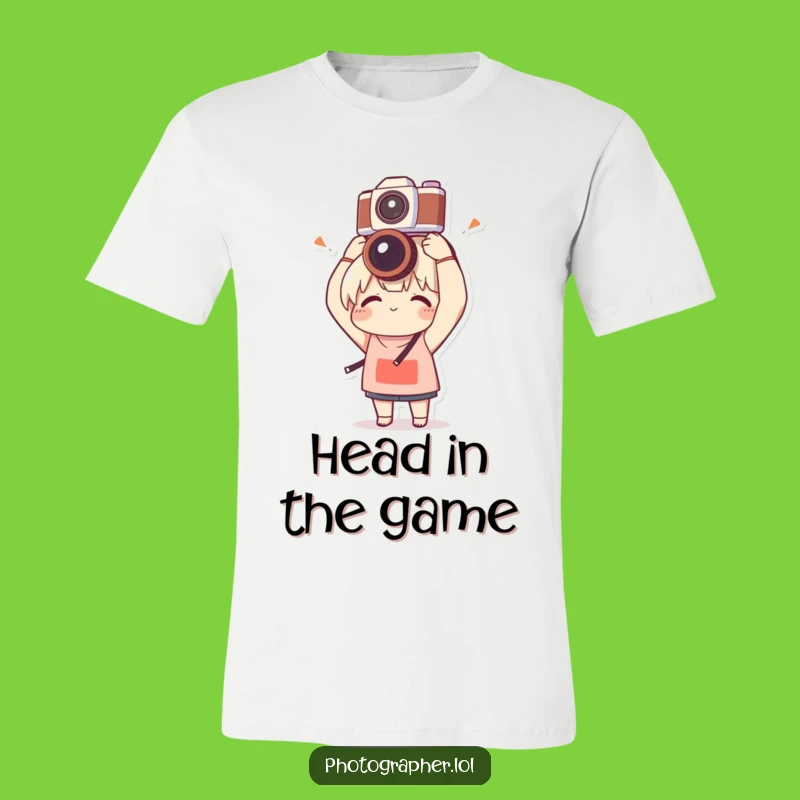 Funny Balancing Camera T-Shirt: Clumsy Delight, Hilarious Gift